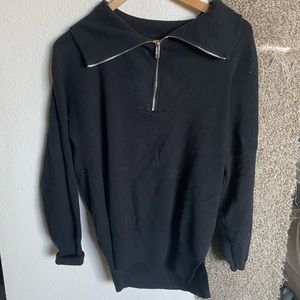 Black Abercrombie & Finch Pullover with Zipper